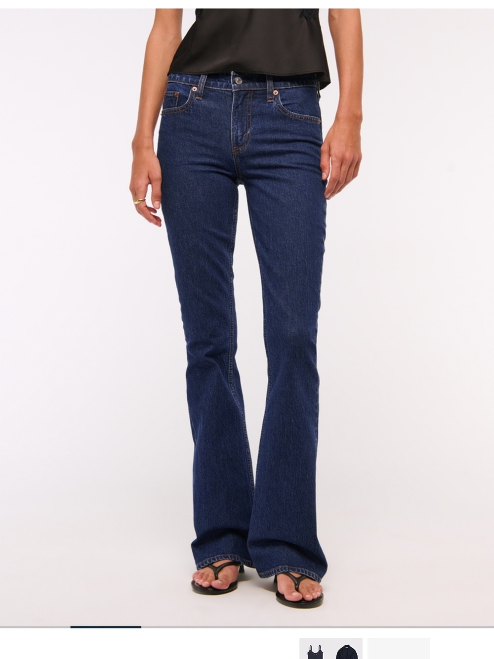 Abercrombie Mid Rise Bootcut Jeans Size 27/4 Extra Long